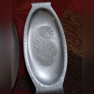 Vintage Trade Continental Wrought Aluminum Tray